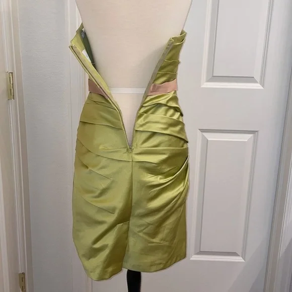 033: ALFRED ANGELO formal rouched mini dress in size S - Picture 8 of 9